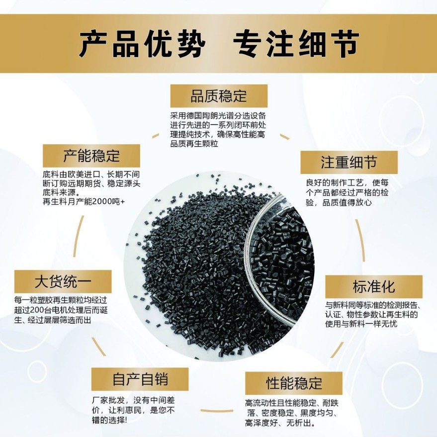 ABS Black Plastic Granules Plastic Paintable Shell Parts Injection Grade Vehicle Wholesale Price Internal Parts ABS Granules