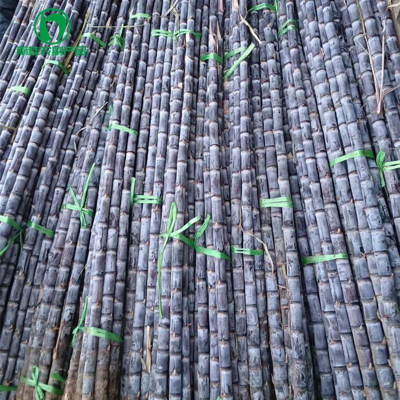 黑皮甘蔗新鲜水果脆甜多汁甘蔗产地直供量大从优