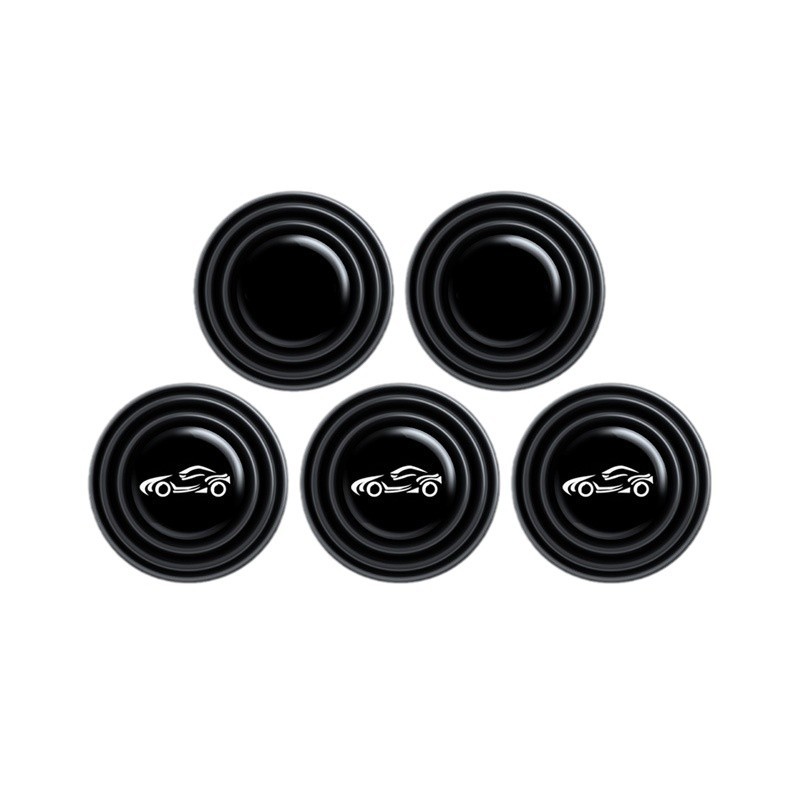 Car Shock-Absorbing Sheet Buffer Gasket Door Anti-Collision Sticker Car Thickeneded Silicone Silent Sound Insulation Shock-Absorbing Pad Protective Sticker