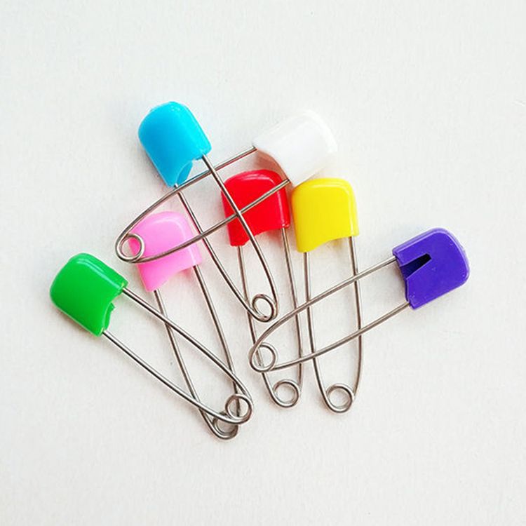 Security Pin Baby Cartoon Cute Baby Newborn Trumpet Invisible Anti-Rebound Lock Pin Kids Safety Pin