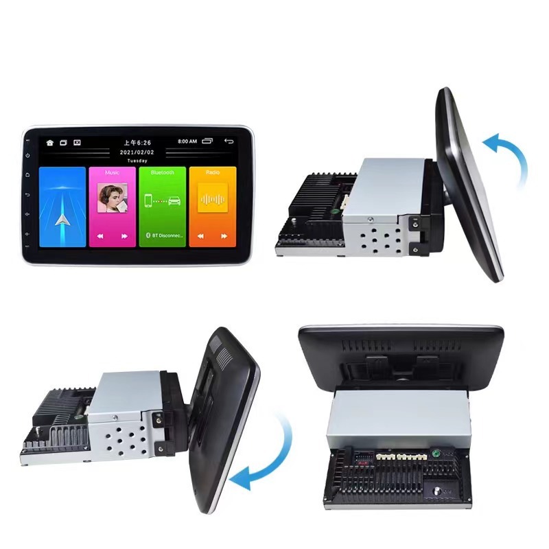 Cross-Border Exclusive Car Navigation Universal 10.1-Inch 360-Degree Rotating Android Large-Screen Navigation Bluetooth All-In-One Machine