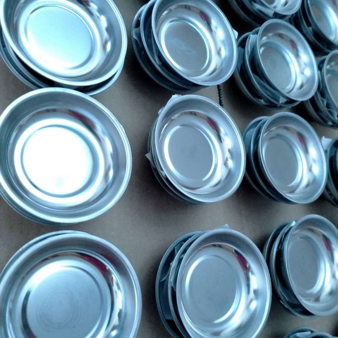 4 inch round magnetic bowl size 108*30mm Kraft carton packaging stainless steel tool suction plate magnetic bowl