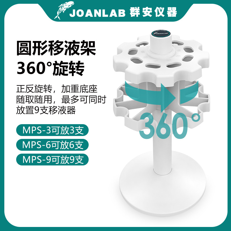JOANLAB Pipette Holder Rotary Pipette Holder Round Pipette Gun Holder Universal Pipette Holder