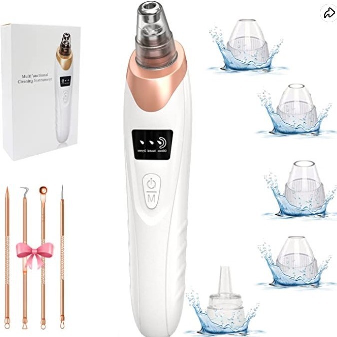 Blackhead suction instrument electric small bubble visualization pore cleaner acne facial blackhead removal instrument wholesale