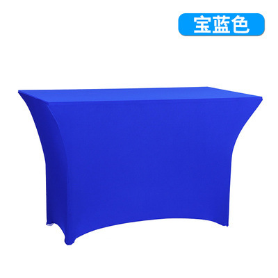 Spot Cross-Border Direct Supply Elastic Table Cover 6ft Hotel Outdoor Wedding Event Rectangular Elastic Tablecloth Table Cover