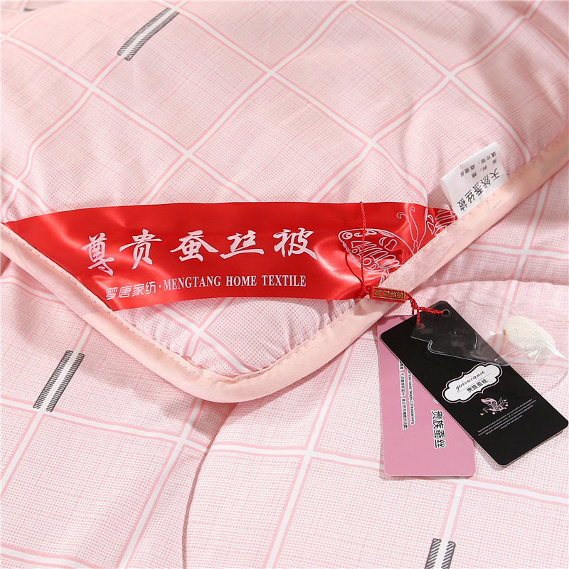 Factory supply sanding printing silk quilt gift quilt autumn and winter summer cool quilt single double promotion silk quilt wholesale