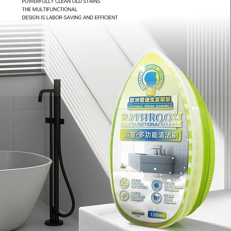 Щетка для чистки ванной для стекол, смесителей, плитки, удаления известкового налета, мощное средство для удаления пятен, в наличии, новый продукт