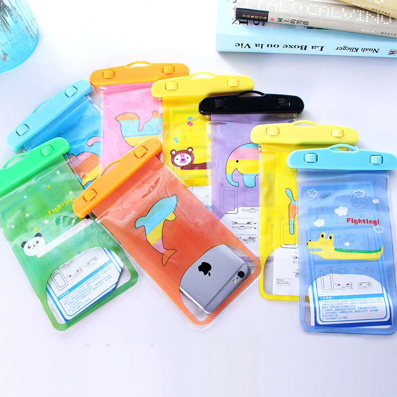 Underwater Photo Airbag Mobile Phone Waterproof Bag Hot Spring Swimming Rainproof Universal Touch Screen Snorkeling Waterproof Case Can Be Customized with Logo