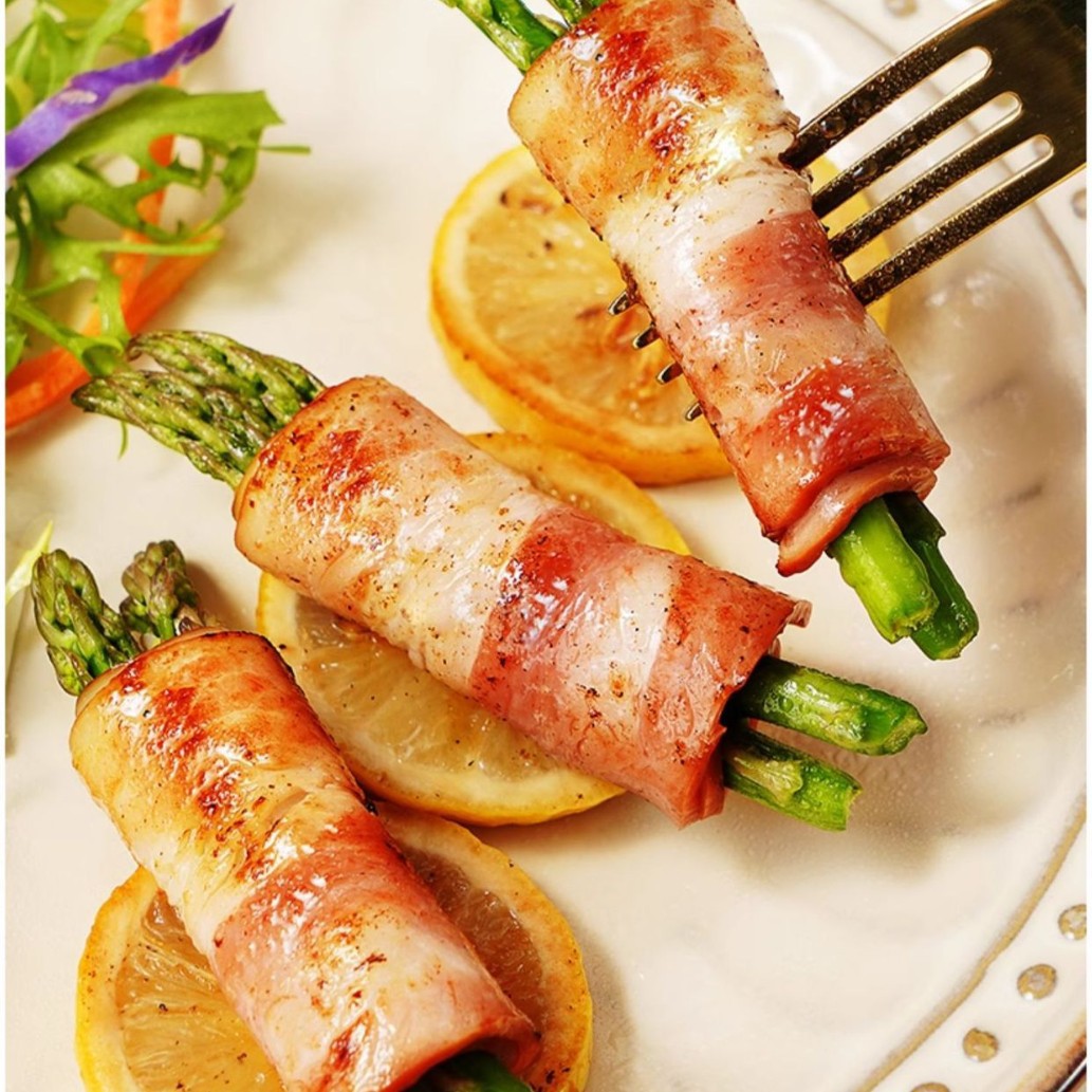 Huiyou Bacon Commercial Large Packaging 1kg Bacon Slices Sandwich Hand Cake for Children's Breakfast Bacon Wholesale