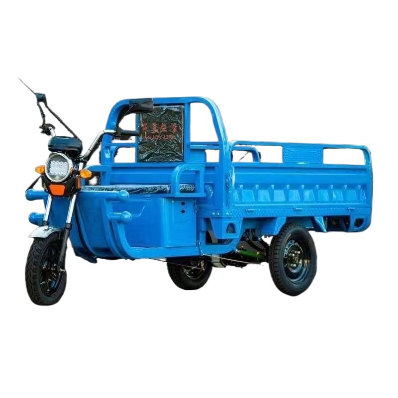 New Electric Truck with Canopy for Cargo, Semi-Enclosed Agricultural Electric Battery Vehicle for Freight Transport, Three-Wheeler Delivery with Canopy
