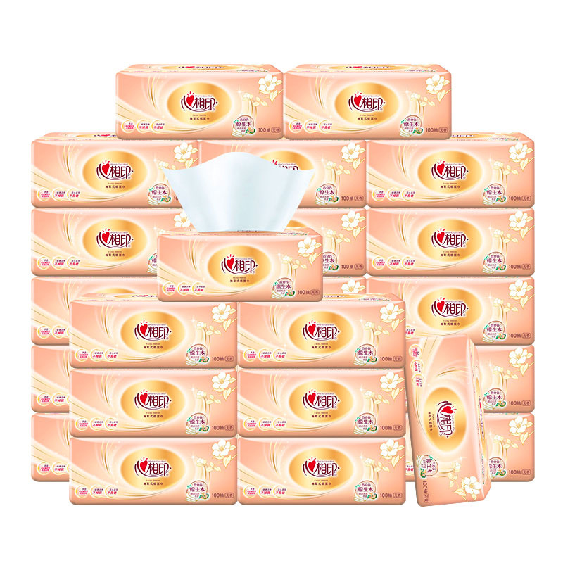 Heart-To-Heart Tissue Paper Full Box Household Affordable Paper Napkin Heart-To-Heart Toilet Paper Factory Direct Batch