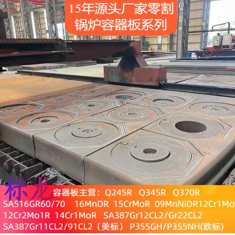 Customized P265Gh/P355Gh Cut Hot-Rolled Plates Q245R Cut-To-Size Stainless Steel Material European Standard Vessel in Stock