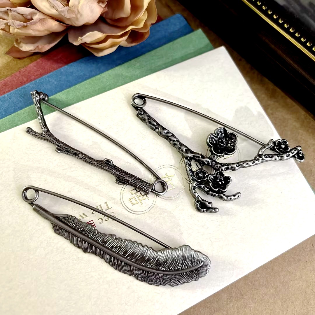 JM metal zinc alloy plating light gram color retro pattern large button pin series factory direct wholesale