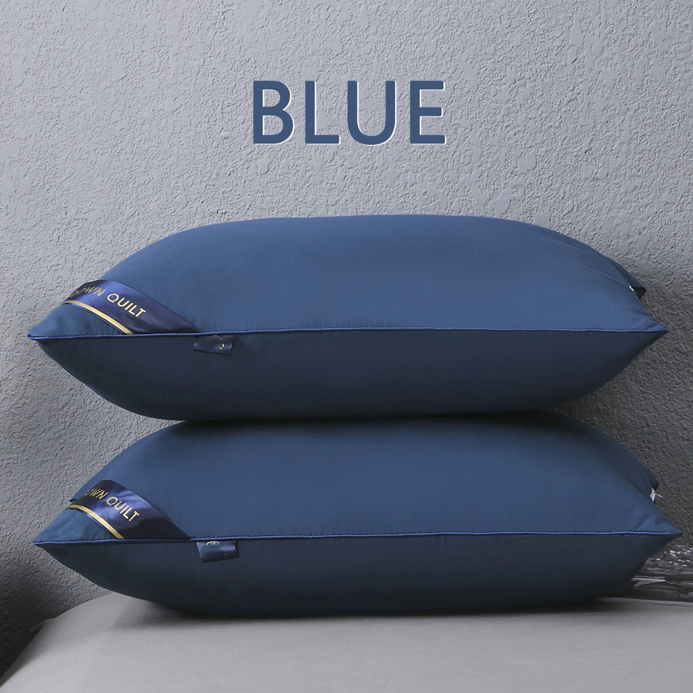 Manufacturer Wholesale Hotel Same Style Feather Velvet Cervical Spine Non-Collapse Single Pillow Pillow Core Pure White Brushed Gift Pillow