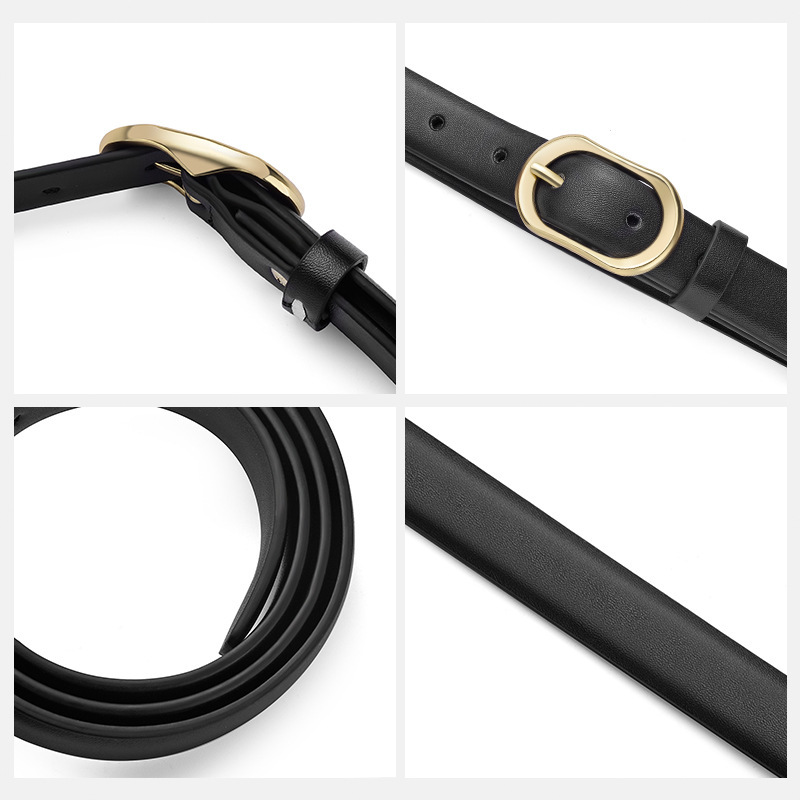 New Women's Leather Belt Casual Female Students Simple All-match Trend Matching Jeans Trouser Belt Simple Fashion