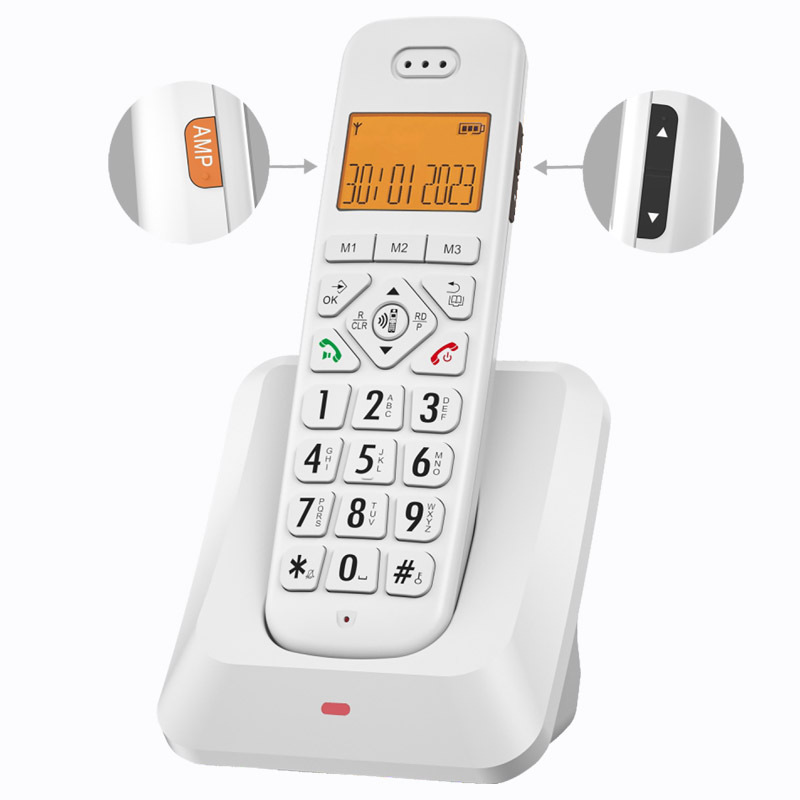 Official genuine goods big letter D1011 Business Office Home digital cordless telephone handheld phone cross-border
