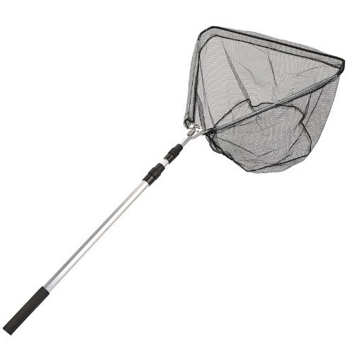 Cross-Border Folding Telescopic Large Fishing Net Competitive All-In-One Fishing Net Fishing Gear Fishing Aluminum Alloy Triangle Automatic Fishing Net Wholesale