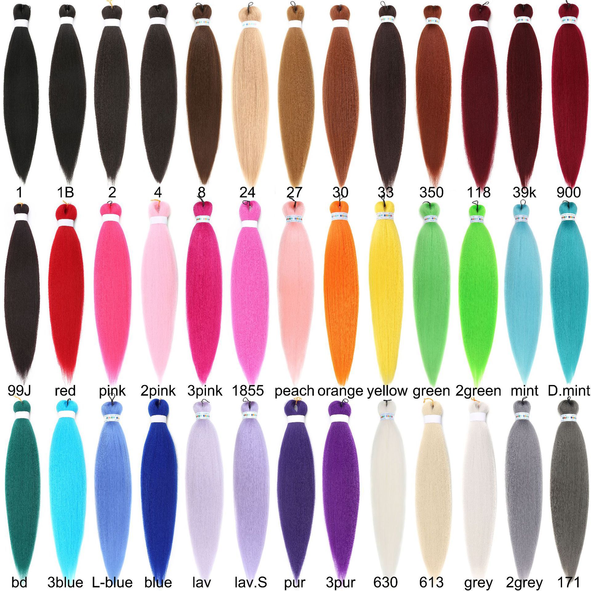 Ez Braid Hair Crochet Synthetic Hair European and American Style Rumi Wig Purple Big Braid Wig 30 Inches 90g