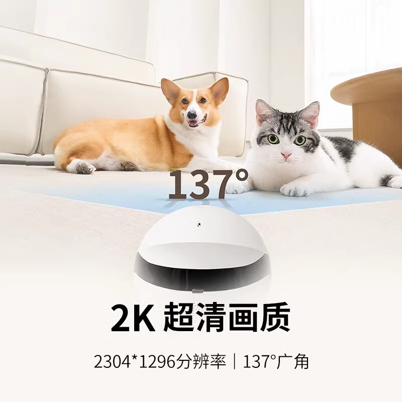 Rolamini Smart Mobile Camera Home Ps Wireless Indoor Plug-In-Free Pet Monitoring Robot