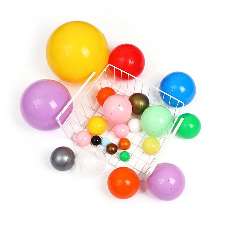 Factory Wholesale 28mm-200mm Transparent Color Gashapon Children Toy Gift Ball Gashapon Ball Gashapon Ball