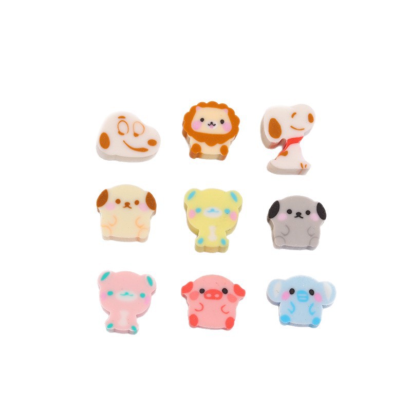 Cross-Border Cute Erasers, Cool Little Erasers for Children and Students, Little Cloth Dogs, Teacher Reward Gifts, Clean Erasers
