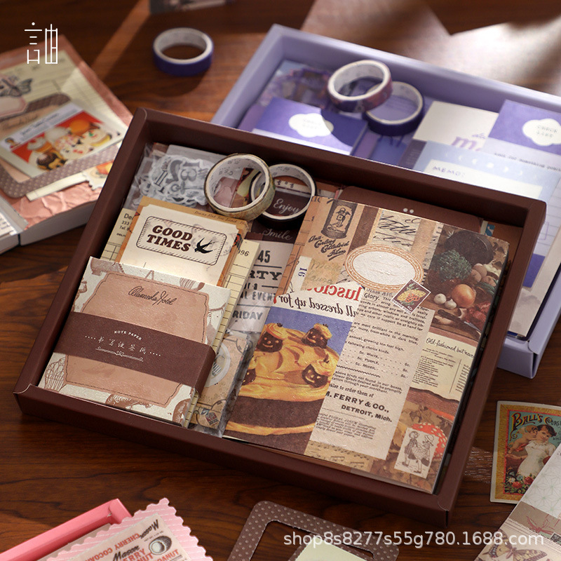 Набор подарков в винтажном стиле для девушек, ручной учет, арт-материалы