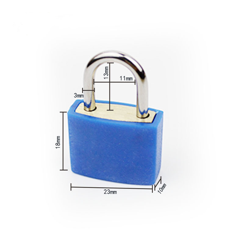 Case color padlock source factory wholesale 23mm color lock luggage lock Amazon hot sale