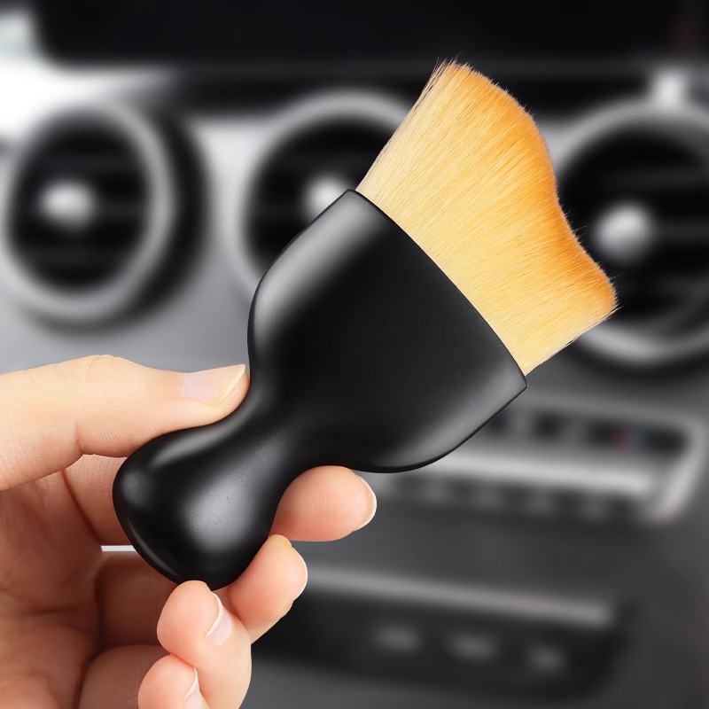 Car Interior Dust Sweeping Soft Bristle Brush Car Washing Tool Keyboard Gap Car Dust Removal Brush Air Outlet Cleaning Brush