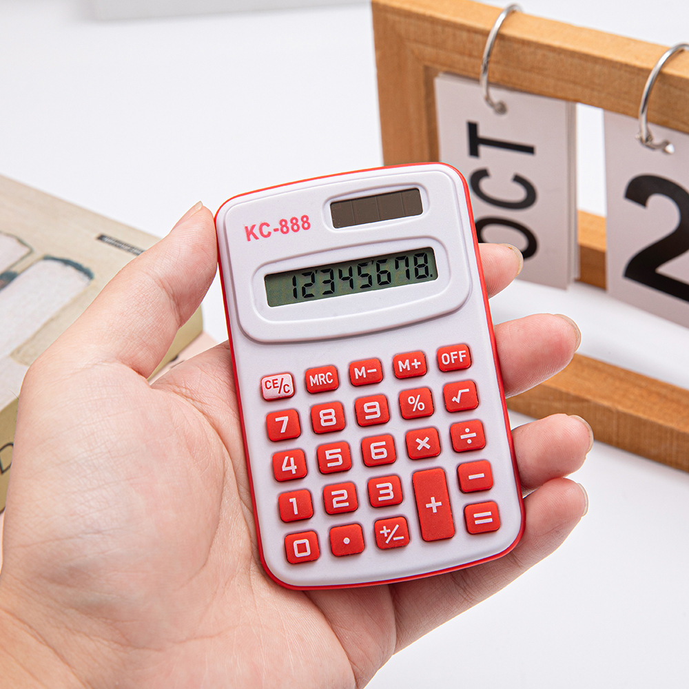 Small mini portable color calculator for primary school students pocket small simple factory direct wholesale