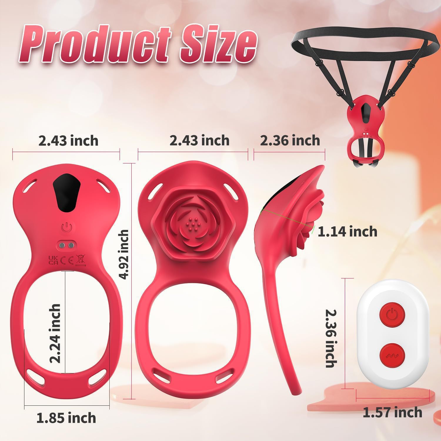 Amazon's Hottest Women's Wearable Vibrator Butterfly Panties Dual-Control App Remote Control Shock G-Spot Clitoral Stimulation Wholesale