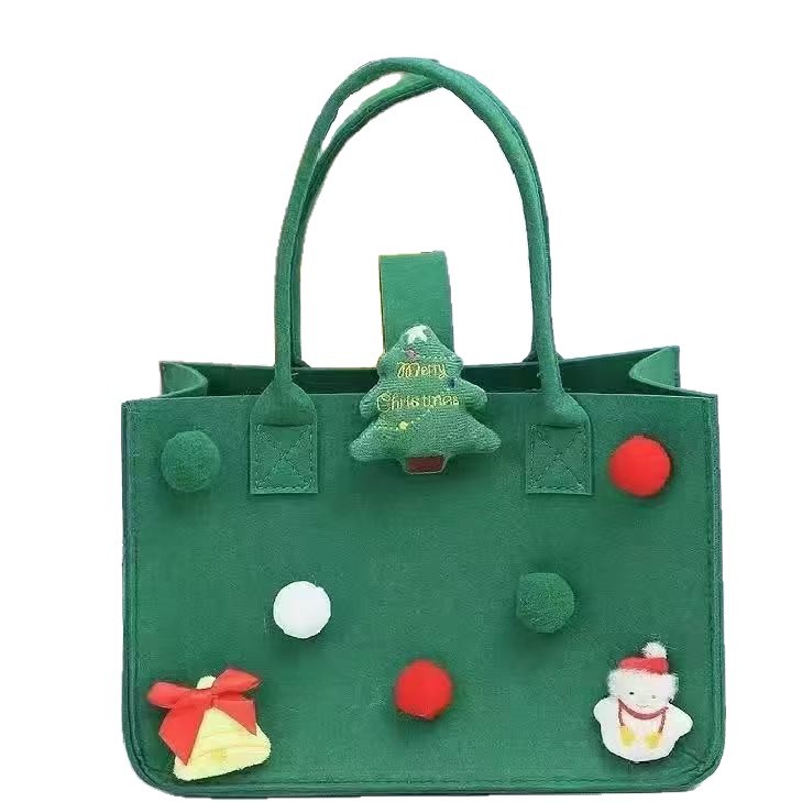 Cross-Border Christmas Gift Bag, Felt Hand Bag, Exquisite Appearance, Christmas Bag, Apple Packaging Bag, Kidsren's Candy Bag