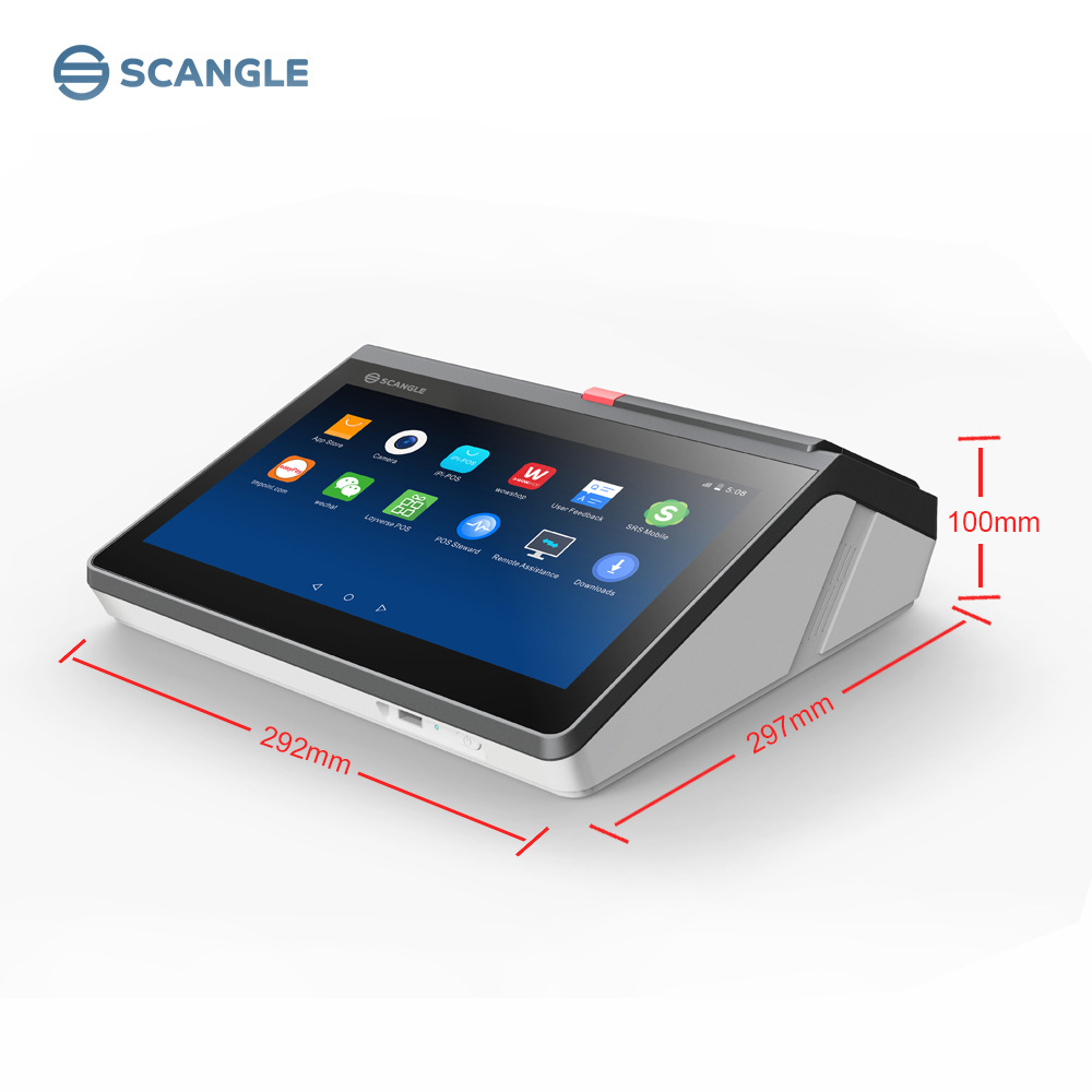 11.6 inch ordering and cash register all-in-one machine with 80 thermal printer scanning guest display multi-function POS terminal