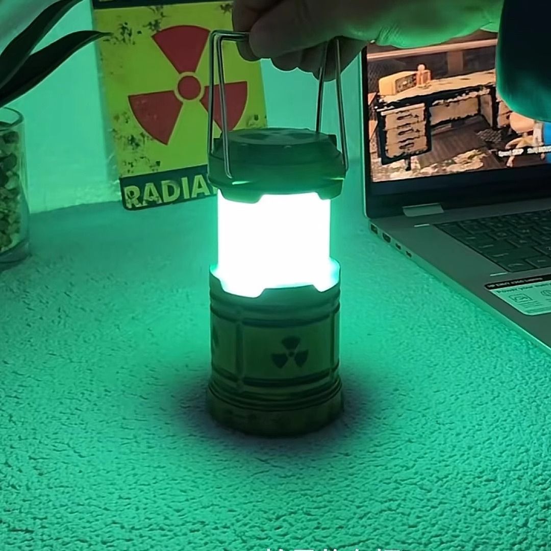 Miniature Nuclear Energy Night Light Lantern Ornaments Satchel Charging Atmosphere Light Kidsren's Spoof Nuclear Energy Reactor Device