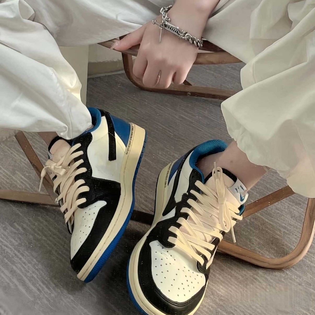 Putian Shoes Pure Original Joe 1 Women's Shoes Lightning Barbed Black Mocha Black Warrior Men's Shoes Couple Sports Shoes Cross-Border Direct Supply