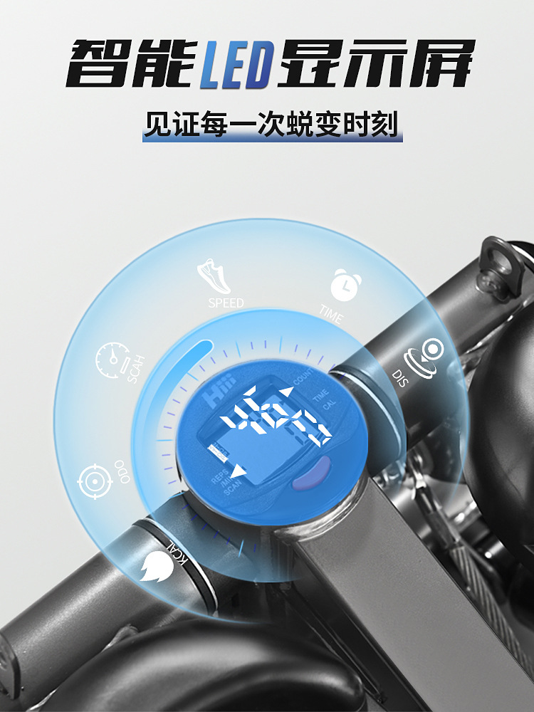 Household stepper female mute weight loss artifact in-place mountaineering pedal machine sports fitness equipment small leg slimming machine