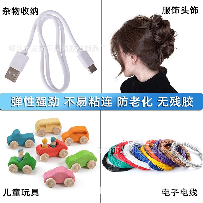 In-Stock Direct Delivery Tpu Transparent High-Elastic Rubber Band Industrial Office Binding Anti-Aging Durable Rubber Ring