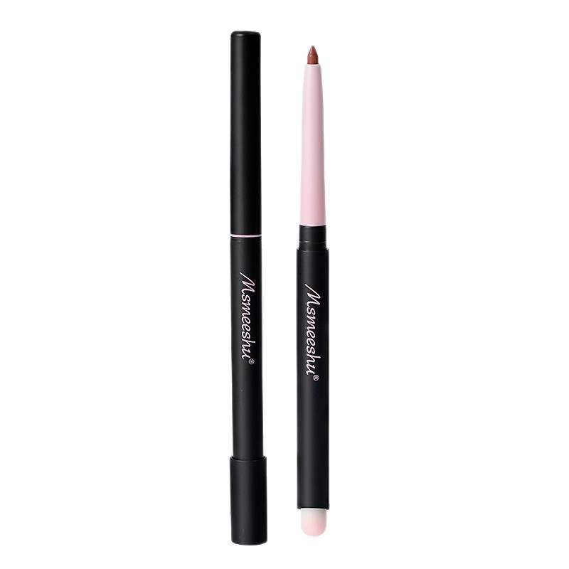 Honey Bundle Double-Ended Lip Liner Brush Matte Soft Mist One Stroke Outline Natural Stereo Long-Lasting Color Non-Stick Lip Liner