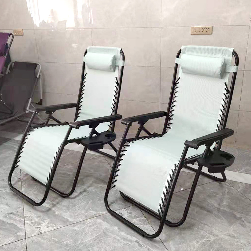 Folding bed recliner single lunch break office nap home simple emergency portable marching escort simple