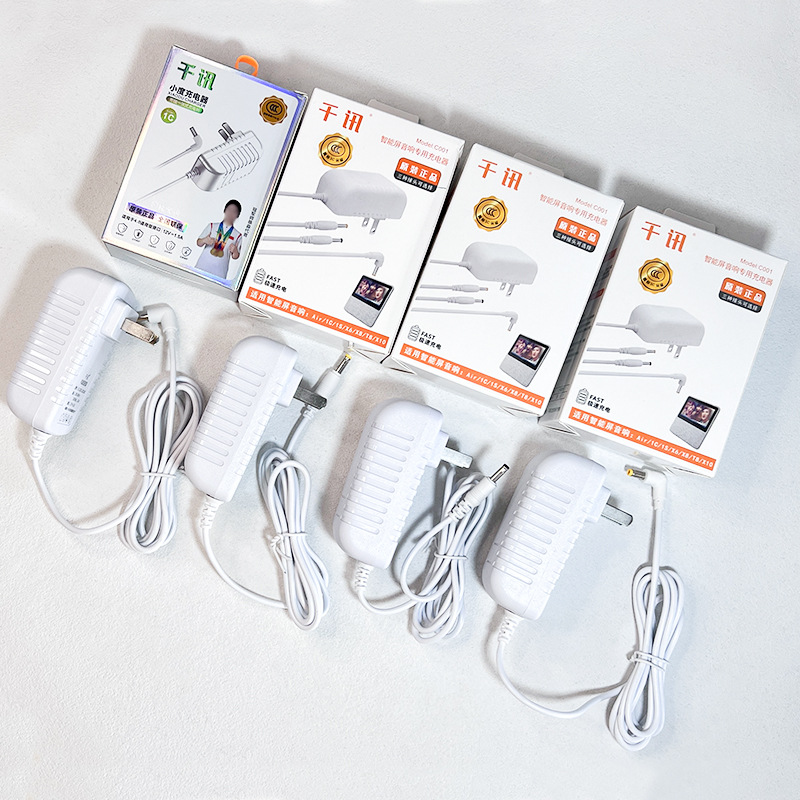 [Ccc Certification] Qianxun Suitable for Xiaodu Charging Cable Charger Anti-Breakage Universal X8/1C/X6 Adapter