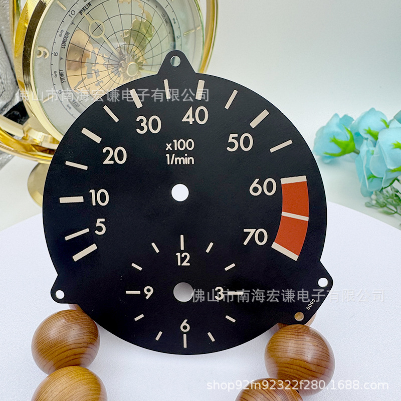 Hongqian Car Modified Instrument 88mm Pointer Black Shell Water Temperature Meter Tachometer Racing Modified Instrument