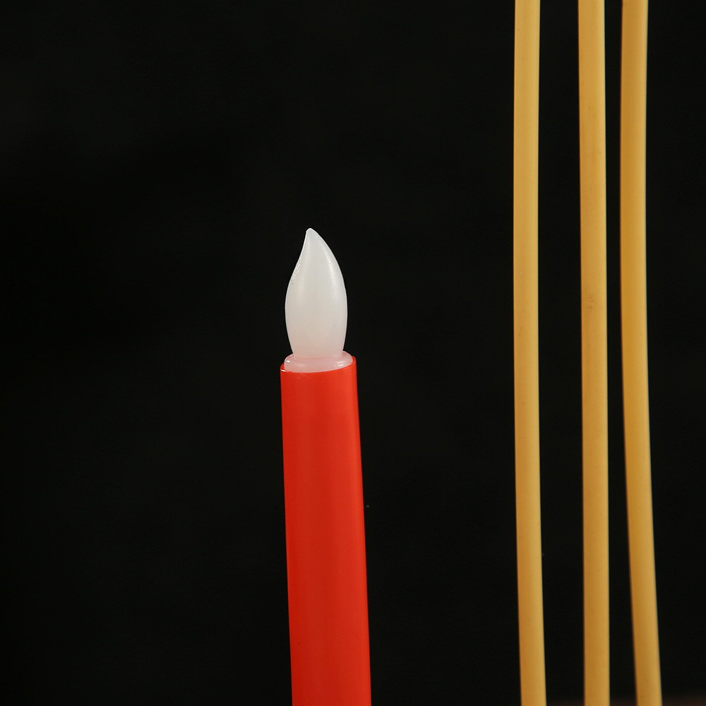 Simulation Digital Incense Burner Led Digital Candlestick Household Worship Lamp Plastic with Battery Lamp Ingot Incense Burner Wholesale