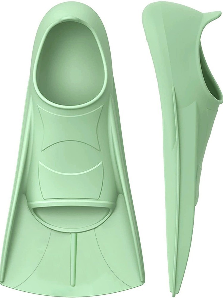 Factory Direct Sales Comfortable Swimming Training Silicone Fins for Teenagers, Children and Adults, Non-Slip Soft Short Fins