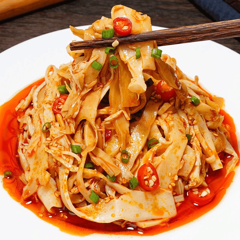 500g Fresh Glutinous Rice Bamboo Shoots 0.5kg Packs of Tender Bamboo Shoots Hotel Catering Ingredients No Cutting No Soaking Original Shredded Bamboo Shoots Charcoal Grilled Bamboo Shoots