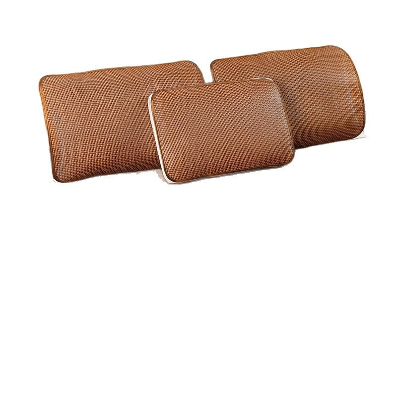 Summer Mat Pillowcase Adult Rattan Pillowcase Single Mat Pillowcase Summer Cool Bamboo Pillow Mat Household Rattan Mat