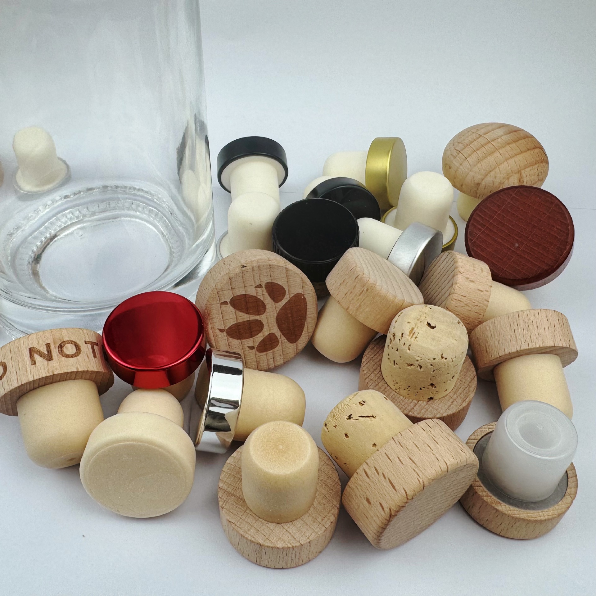 Aluminum polymer stopper T-type alumina bottle aromatherapy bottle cap glass bottle supply wholesale TPE bottle stopper