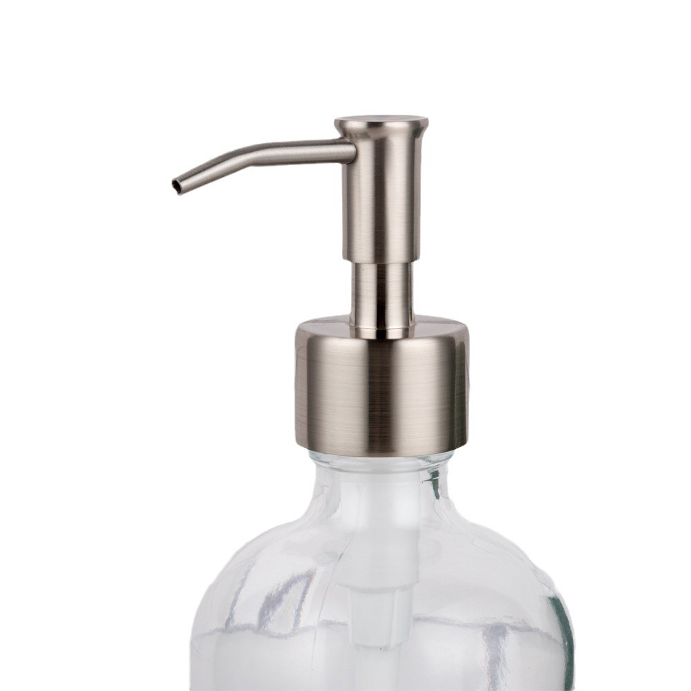 Factory Production Xf01 Home Bathroom Hardware Hand Sanitizer Pump Head Zinc Alloy Chrome Plated Brushed Nickel Nozzle 28/2C