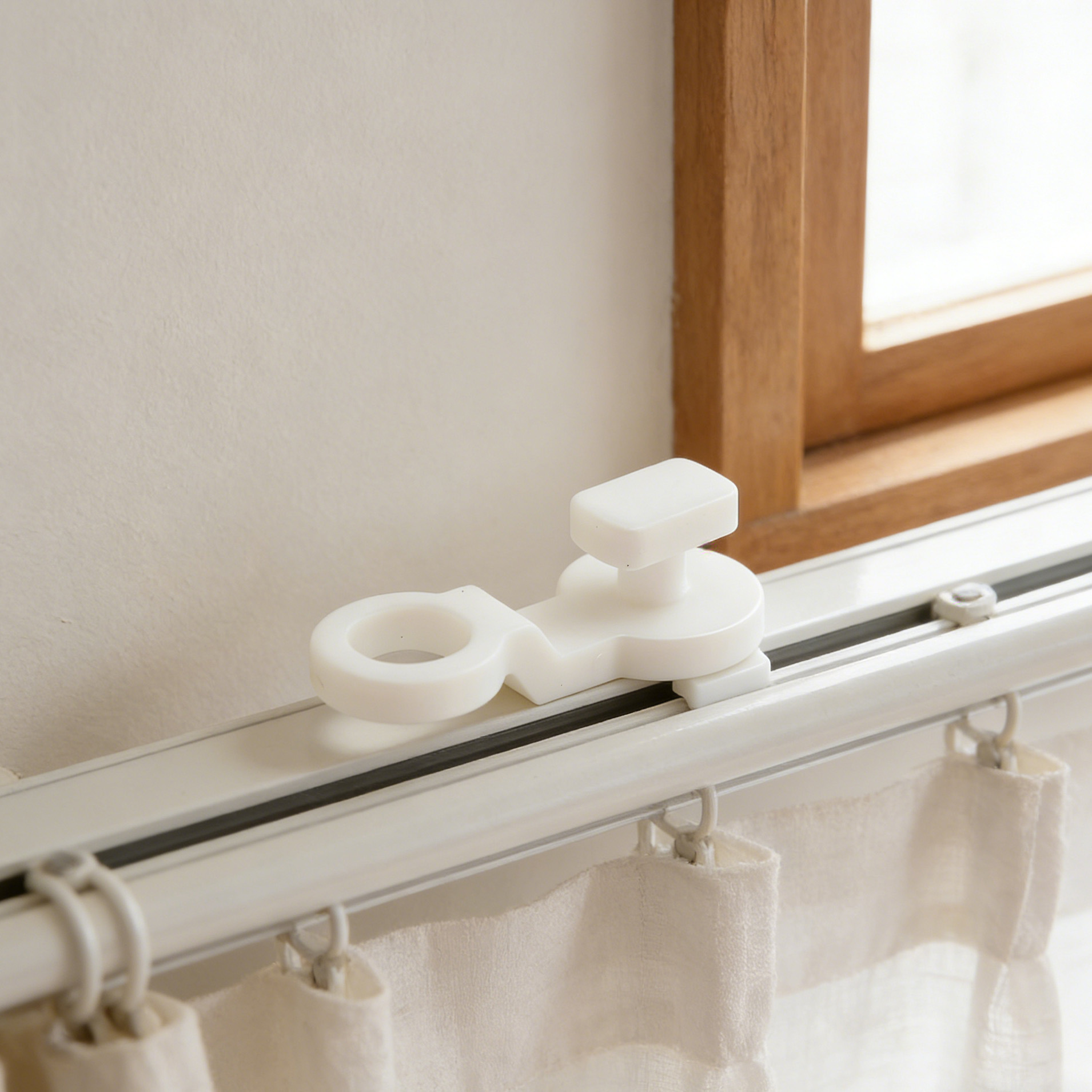 Cross-Border In-Stock Side-Mounted Curtain Track Pulley Hook Accessories Curtain Track Pulley Roller Replacement Parts Plastic