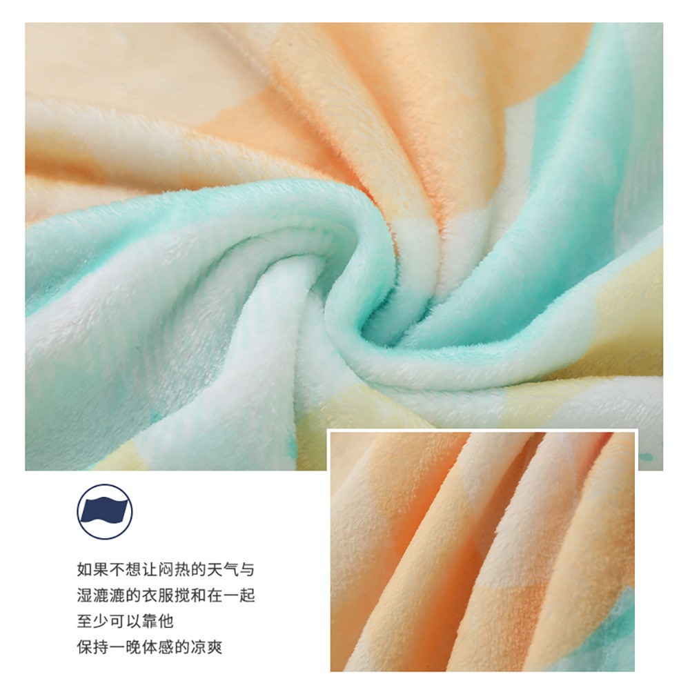 Amazon Factory Direct Supply of One Piece Customized Blanket Wholesale Digital Printing Flannel Blanket Air Conditioning Nap Blanket