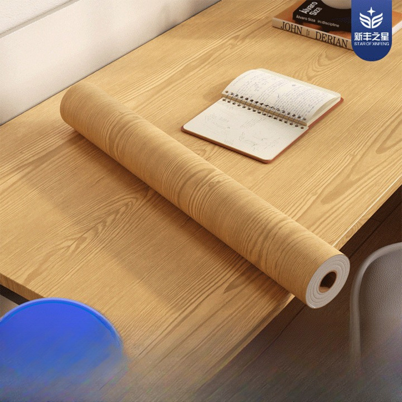 Самоклеящиеся наклейки с древесной текстурой, имитация дерева, цвет ореха, для ремонта мебели и изменения цвета столов