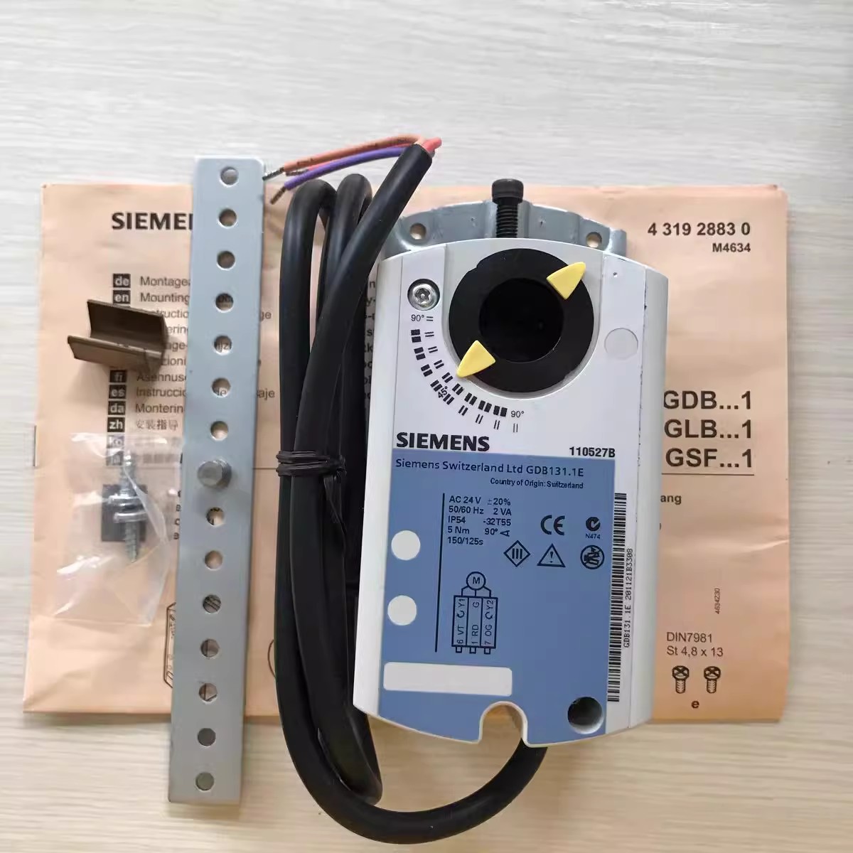 Original Genuine Siemens Glb136.1E/146.1E/166.1E Electric Switch Adjustment Damper Actuator